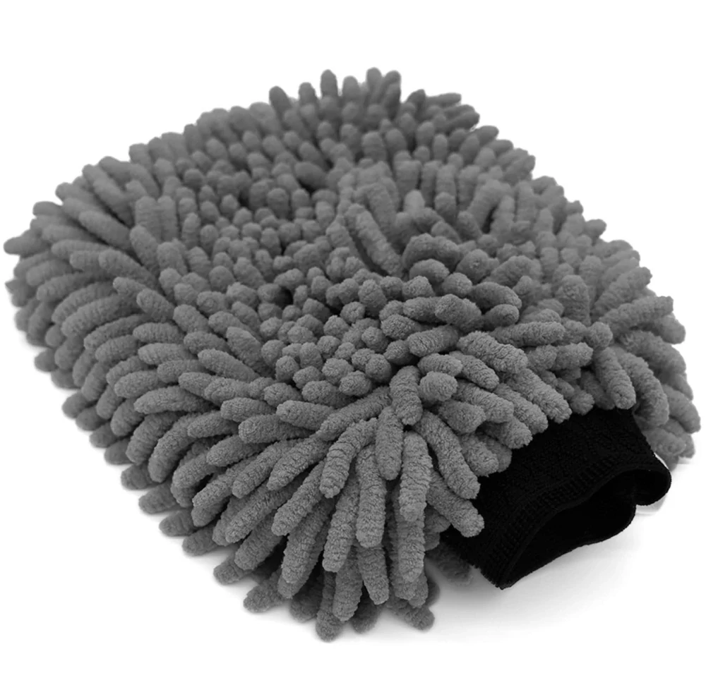 The Collection Chenille Wash Mitt - umývacia rukavica - sivá
