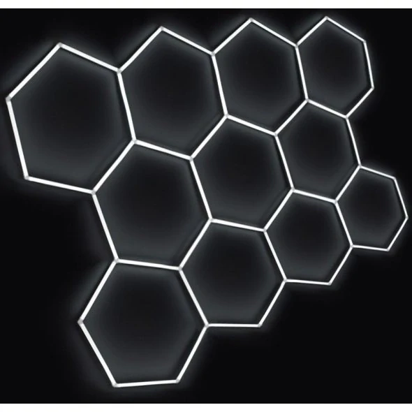 LED svetlo hexagon - 336x238 cm 6500K