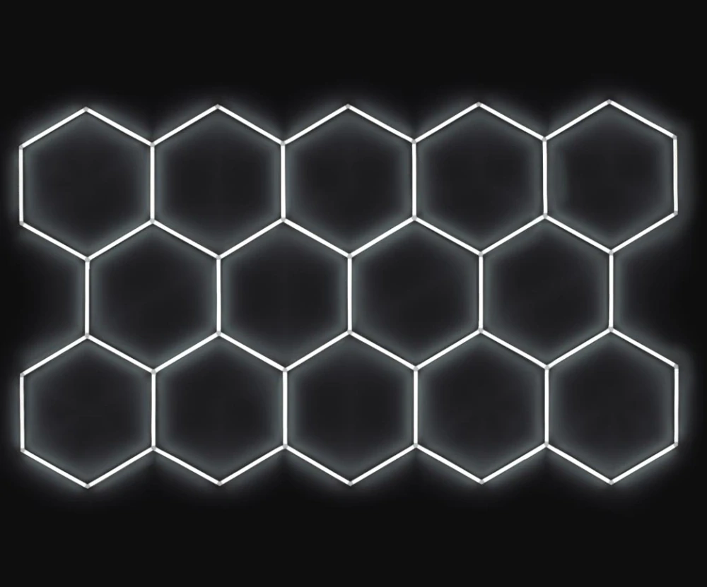 LED svetlo hexagon - 420x238 cm