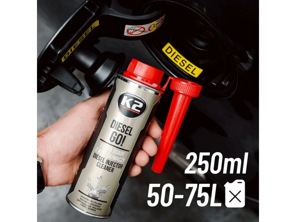 K2 DIESEL GO! - profesionálny čistič vstrekovačov 250 ml