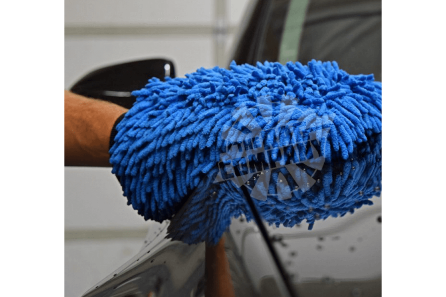 The Collection Chenille Wash Mitt - umývacia rukavica modrá