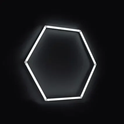 LED svetlo hexagon - 97x84 cm