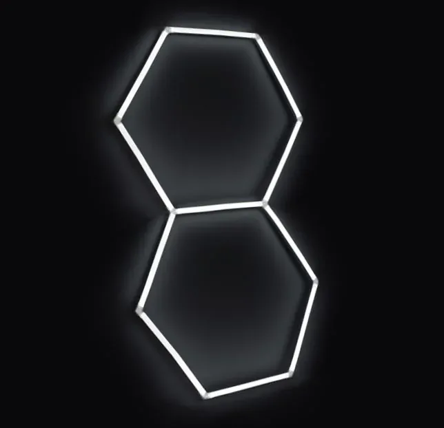 LED svetlo hexagon - 97x168 cm