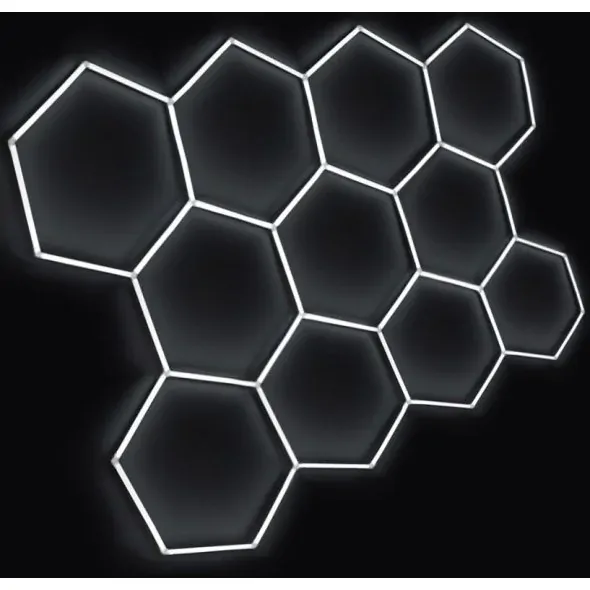 LED svetlo hexagon - 336x238 cm
