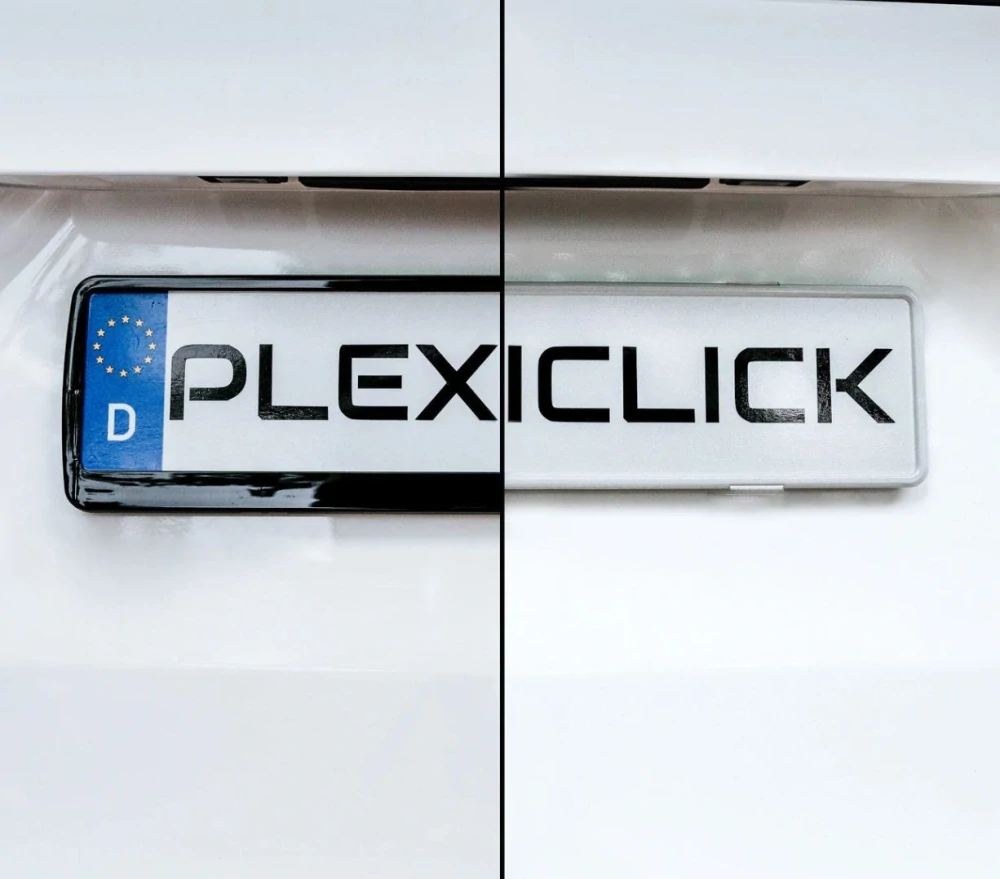 Plexiclick "neviditeľný" držiak ŠPZ