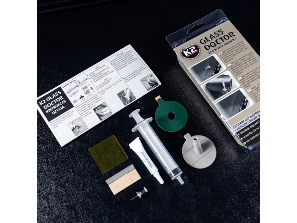 K2 Glass Doctor - sada na opravu čelného skla