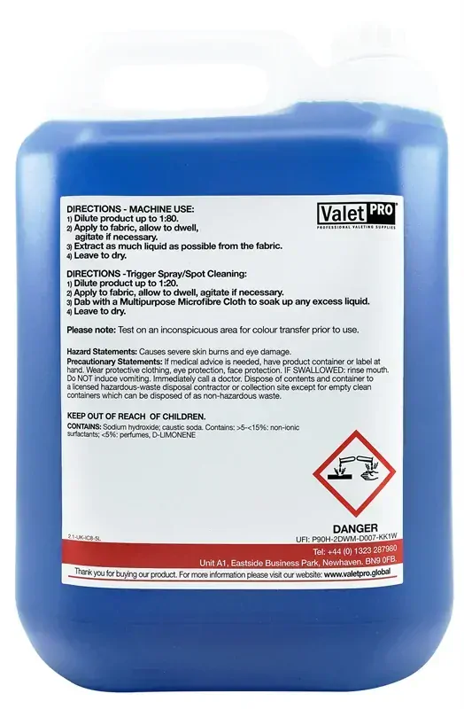 ValetPro Classic Carpet Cleaner - čistič kobercov a textilu 5l