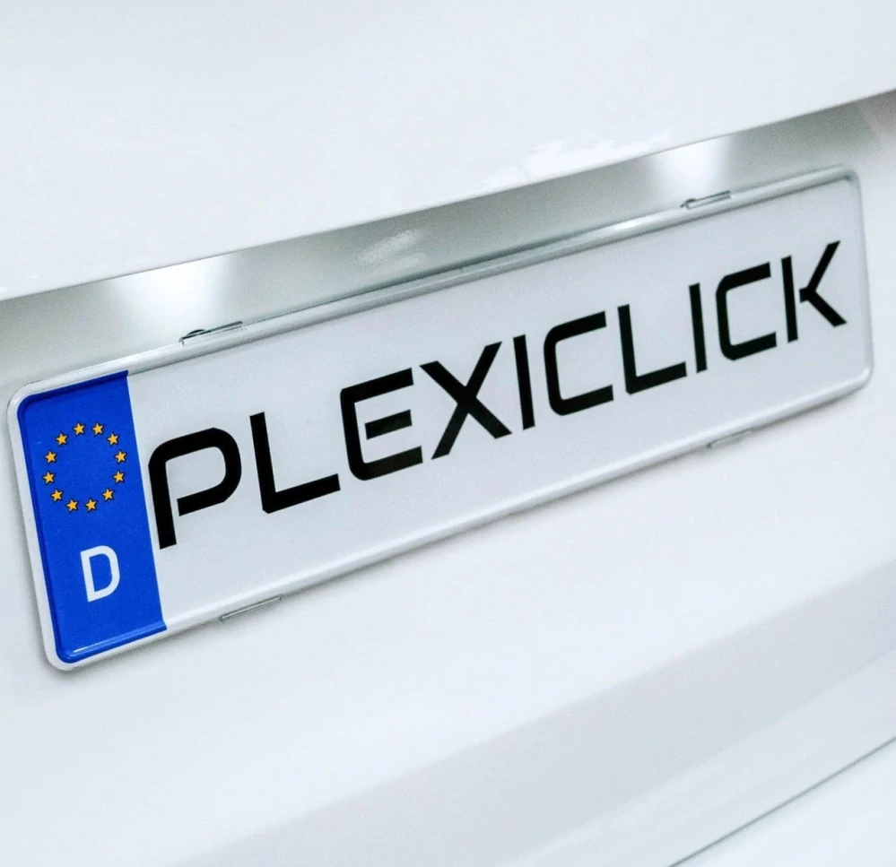 Plexiclick "neviditeľný" držiak ŠPZ