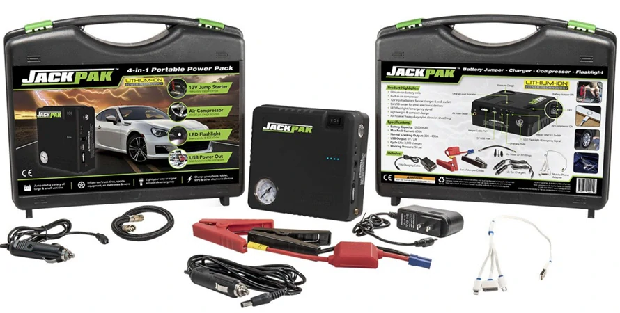 QuickJack JackPak 4-in-1 - štartovací zdroj, kompresor, nabíjačka, svetlo