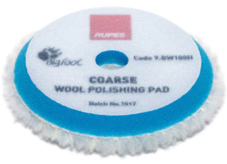 Rupes Wool Pad Coarse - modrý vlnený tvrdý kotúč