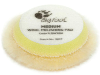 Rupes Wool Pad Medium- žltý vlnený tvrdý kotúč 70 mm