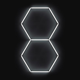 LED svetlo hexagon - 97x168 cm